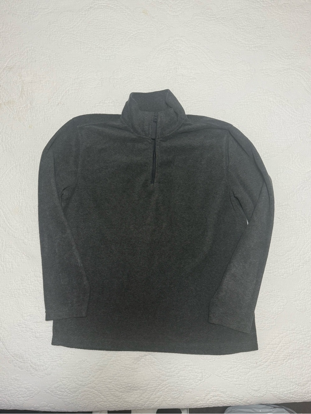 St. John's Bay Black Half-Zip Fleece Pullover